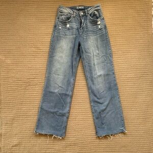 High rise baggy jeans